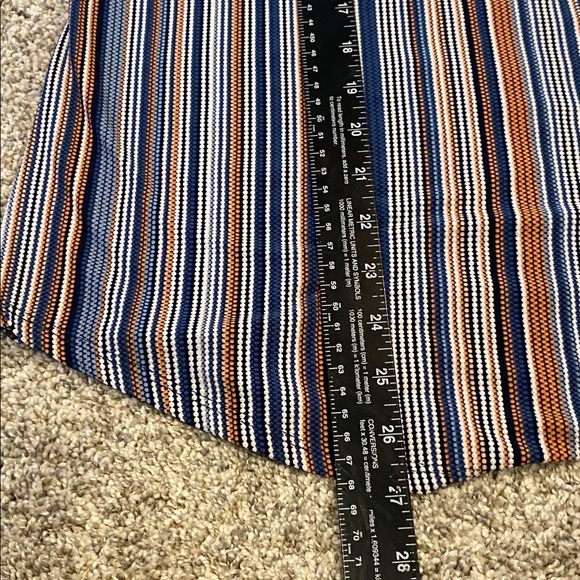 SJS Striped Sleeveless Top - Blue and Brown. Size XL. - Picture 9 of 10